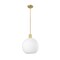 Z-Lite Margo 1 Light Pendant, Olde Brass & White 7500P14-OBR - alternate 2